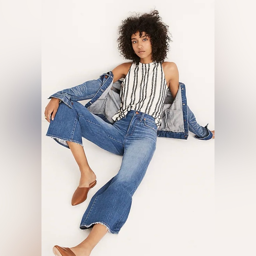 Madewell Wide-Leg Crop Jeans size 24